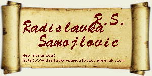 Radislavka Samojlović vizit kartica